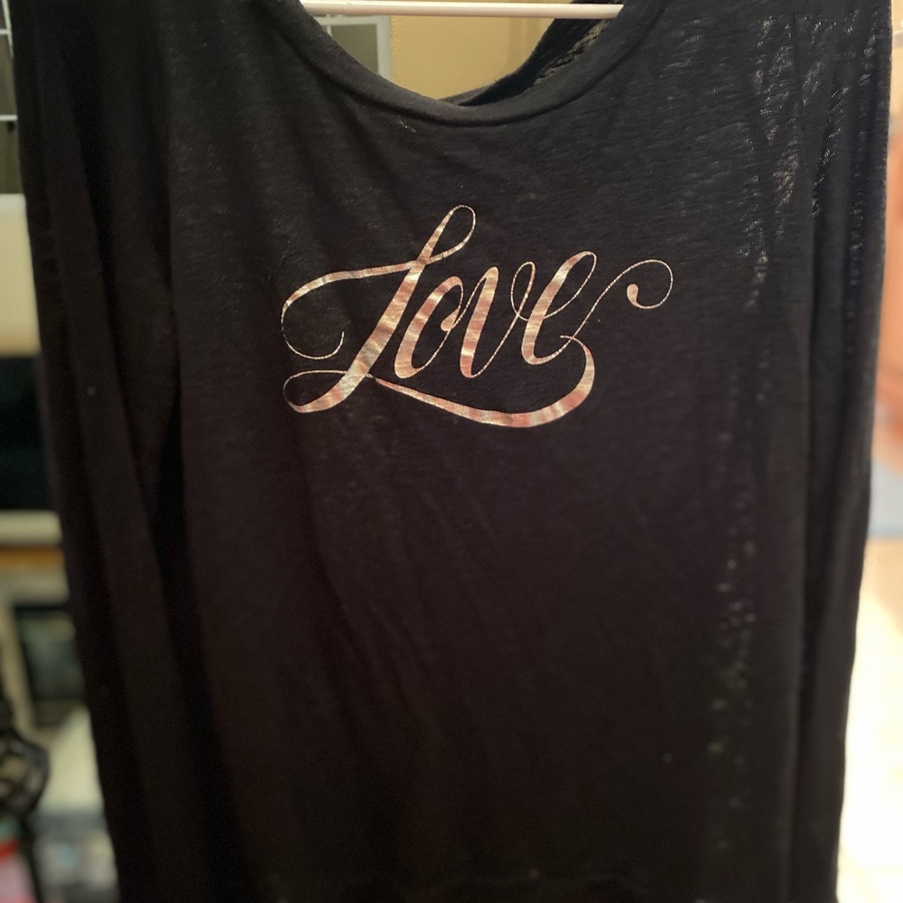 Victoria’s Secret long sleeve sleep shirt. Love   Size small